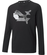 Puma Marškinėliai Paaugliams Alpha Longsleeve Tee Black 670103 01