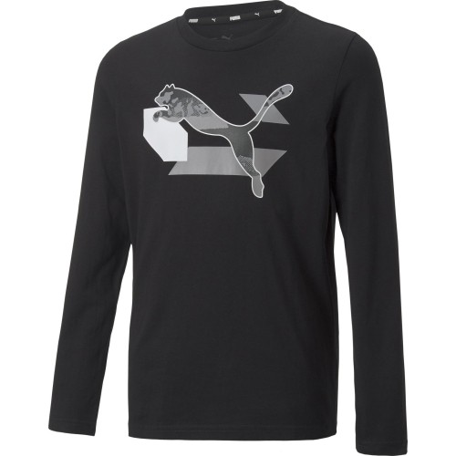Koszulka młodzieżowa Puma Alpha Longsleeve Tee Black 670103 01