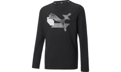 Koszulka młodzieżowa Puma Alpha Longsleeve Tee Black 670103 01