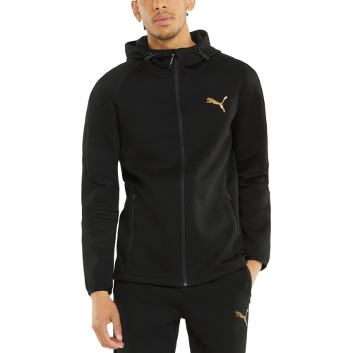 Puma Džemperis Vyrams Evostripe Fz Hoodie Black