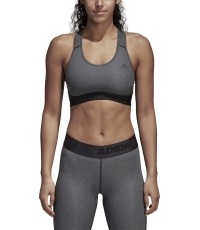 Stanik sportowy Adidas Drst Ask Spr H Grey CF6607