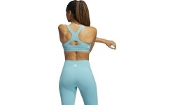 Damski stanik sportowy Adidas BT 3-Bar Logo, niebieski GR8025