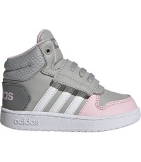 Adidas Hoops Mid 2.0 I buty dziecięce, szaro-różowe GZ7779