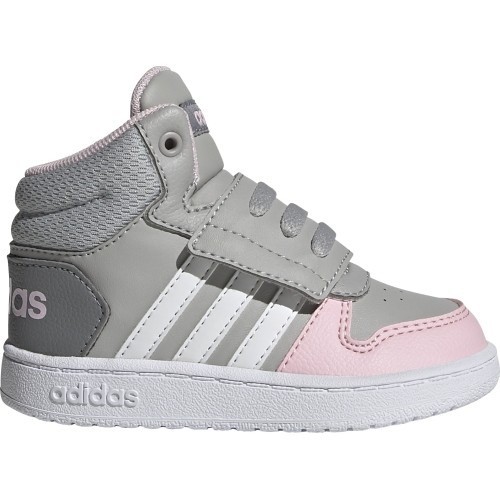 Adidas Hoops Mid 2.0 I buty dziecięce, szaro-różowe GZ7779