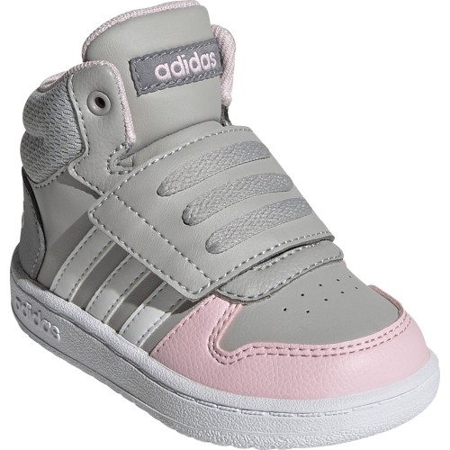 Adidas Hoops Mid 2.0 I buty dziecięce, szaro-różowe GZ7779