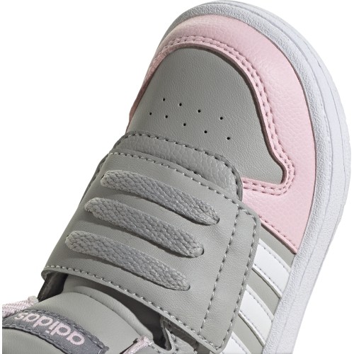 Adidas Hoops Mid 2.0 I buty dziecięce, szaro-różowe GZ7779