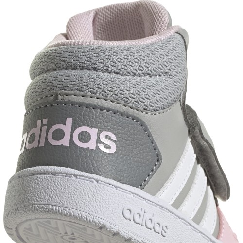 Adidas Hoops Mid 2.0 I buty dziecięce, szaro-różowe GZ7779