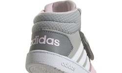 Adidas Hoops Mid 2.0 I buty dziecięce, szaro-różowe GZ7779