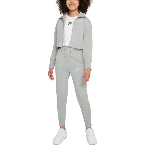Dres dziewczęcy Nike G NSW HW Trk Suit szary DD6302 077