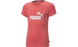 Koszulka młodzieżowa Puma Ess Logo Tee, koralowa 587029 58