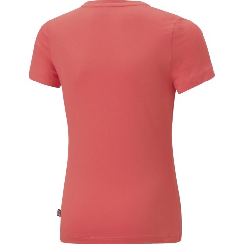 Koszulka młodzieżowa Puma Ess Logo Tee, koralowa 587029 58