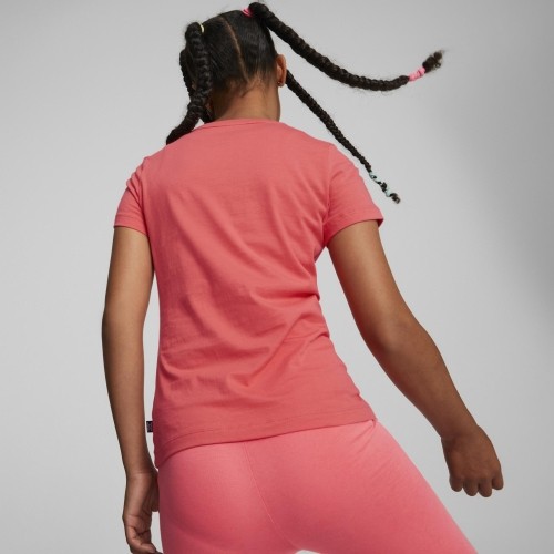 Koszulka młodzieżowa Puma Ess Logo Tee, koralowa 587029 58