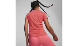Koszulka młodzieżowa Puma Ess Logo Tee, koralowa 587029 58