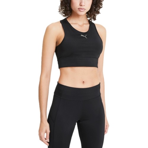 Stanik sportowy Puma RTG Crop Top czarny 581474 01