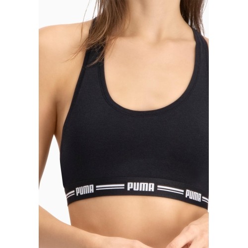 Stanik sportowy damski Puma Women Racer czarny 907862 04