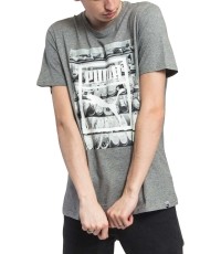 Puma Marškinėliai Photoprint Shoes Tee Grey