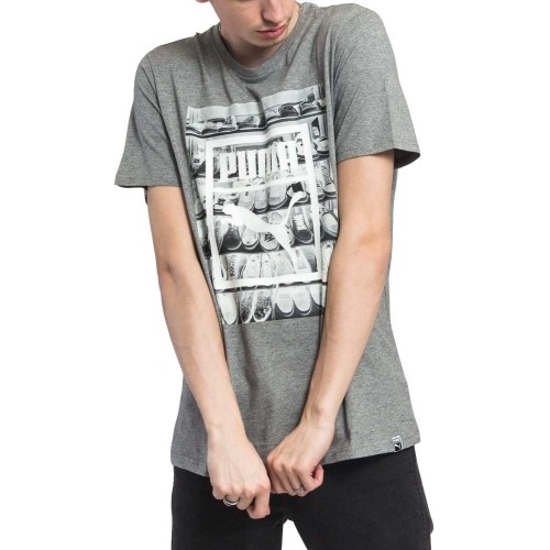 Koszulka męska Puma Photoprint Shoes Tee Grey 594892 03