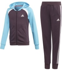 Dres dziewczęcy Adidas G Hood Cot Ts1 Purple Blue GE0711