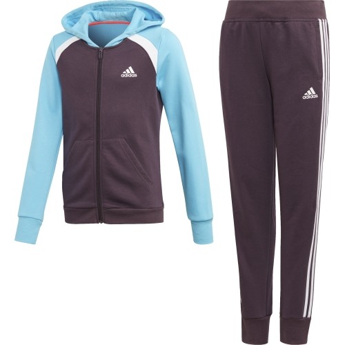 Dres dziewczęcy Adidas G Hood Cot Ts1 Purple Blue GE0711