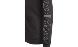 Bluza z kapturem dla dziewczynek Adidas G Lin FZ czarna GN4050