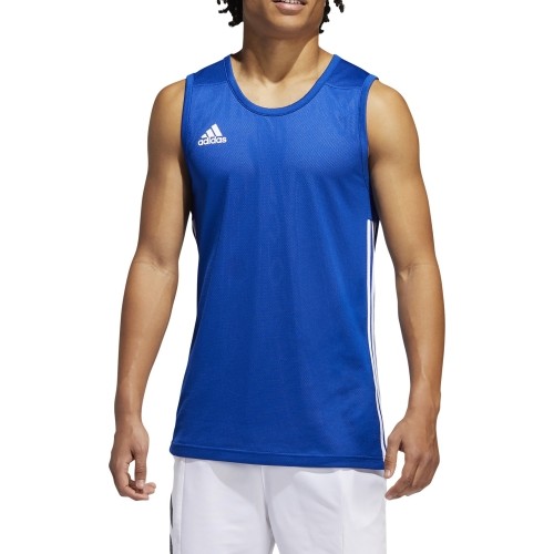Koszulka do koszykówki Adidas 3G Spee Rev Jrs Blue White DY6593