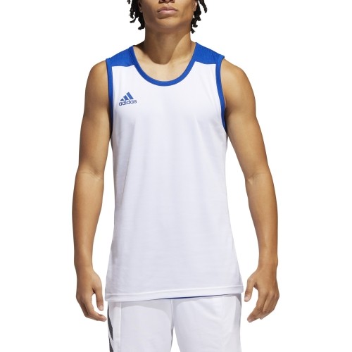 Koszulka do koszykówki Adidas 3G Spee Rev Jrs Blue White DY6593