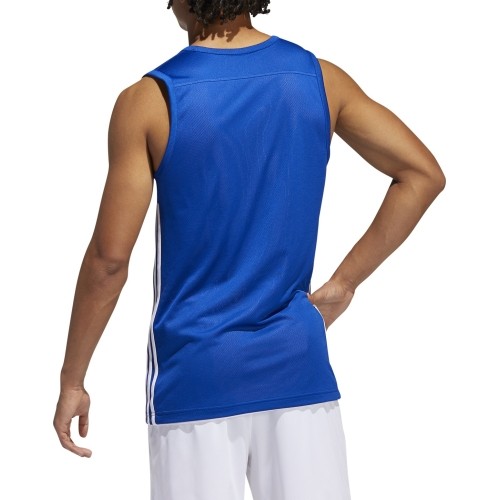 Koszulka do koszykówki Adidas 3G Spee Rev Jrs Blue White DY6593