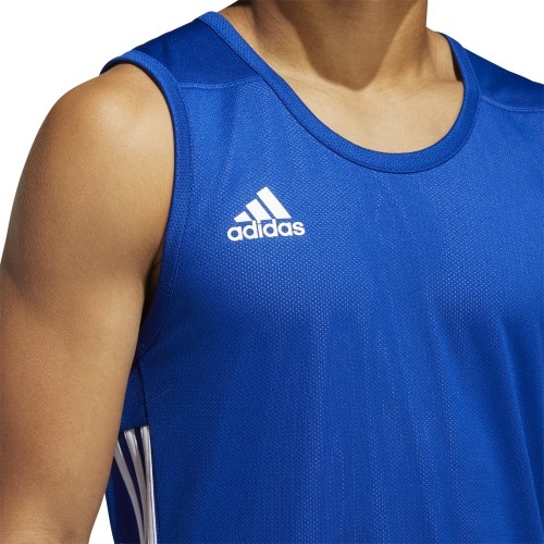 Koszulka do koszykówki Adidas 3G Spee Rev Jrs Blue White DY6593