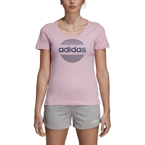 Bluzka Adidas Linear Tee II, różowa DV3000