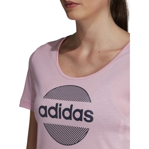 Bluzka Adidas Linear Tee II, różowa DV3000
