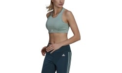 Stanik sportowy damski Adidas W 3S BT zielony GM7167