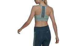 Stanik sportowy damski Adidas W 3S BT zielony GM7167