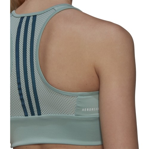 Stanik sportowy damski Adidas W 3S BT zielony GM7167