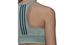 Stanik sportowy damski Adidas W 3S BT zielony GM7167