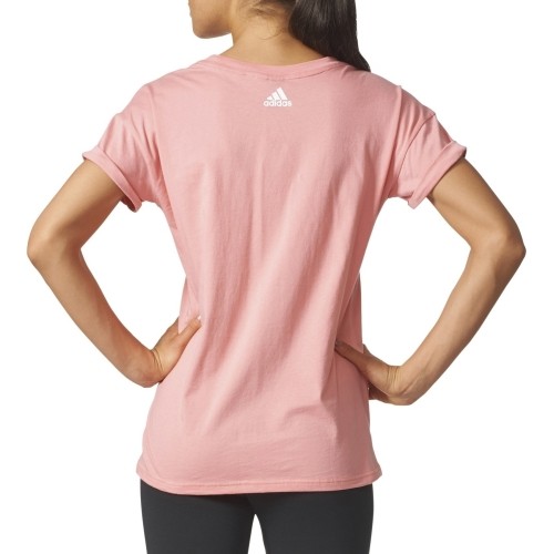 Adidas Palaidinė ESS LIN LO TEE Tactile Rose