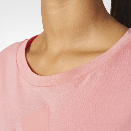 Adidas Palaidinė ESS LIN LO TEE Tactile Rose