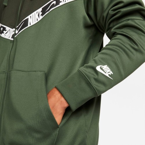 Męska bluza Nike NSW Repeat PK FZ, zielona DM4672 335