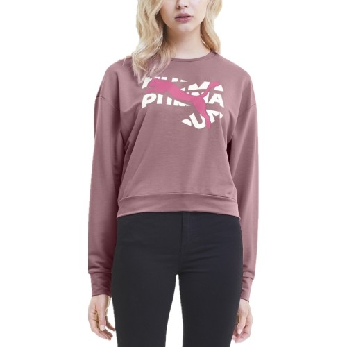Bluza damska Puma Modern Sports Crew Froglove Dark Pink 583539 16