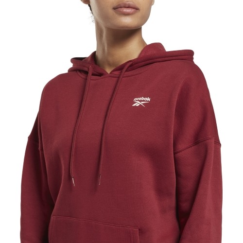 Bluza damska Reebok Ri Fleece Hoody Bordeaux HN6862
