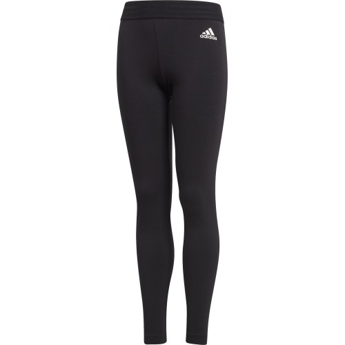 Legginsy młodzieżowe Adidas YG ID Lin Tights, czarne, DJ1396