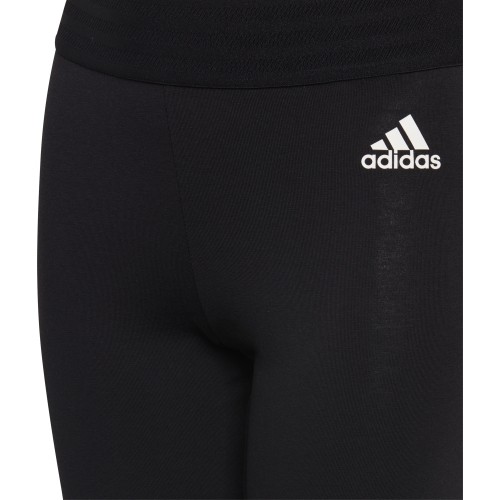 Legginsy młodzieżowe Adidas YG ID Lin Tights, czarne, DJ1396