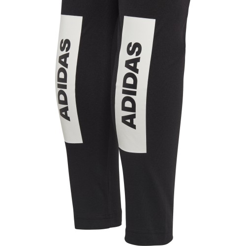Legginsy młodzieżowe Adidas YG ID Lin Tights, czarne, DJ1396
