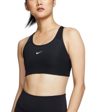 Biustonosz sportowy damski Nike Df Swsh 1PP, czarny BV3636 010
