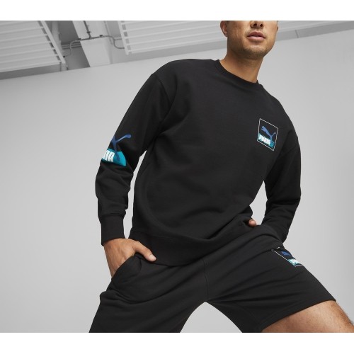 Puma Džemperis Vyrams Brand Love Crew Tr Black 535630 01