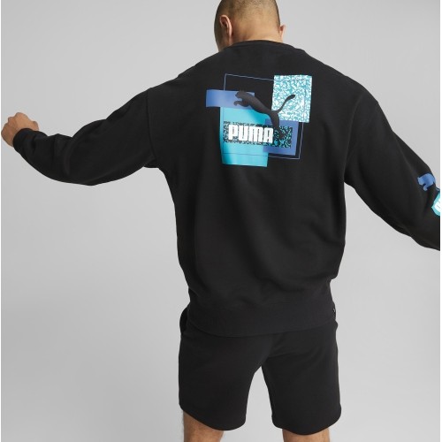 Puma Džemperis Vyrams Brand Love Crew Tr Black 535630 01