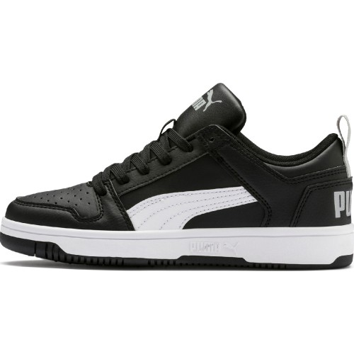 Buty chłopięce Puma Rebound Layup Lo SL Jr Black 370490 02