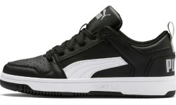 Buty chłopięce Puma Rebound Layup Lo SL Jr Black 370490 02