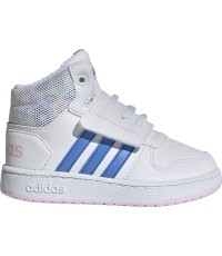 Buty dziecięce Adidas Hoops Mid 2.0 I białe