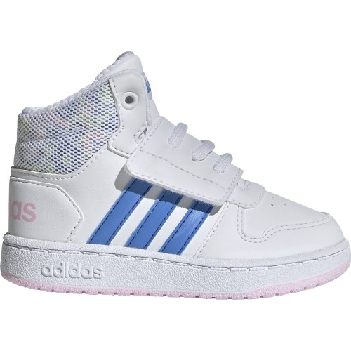 Buty dziecięce Adidas Hoops Mid 2.0 I białe