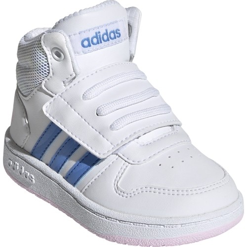 Buty dziecięce Adidas Hoops Mid 2.0 I białe